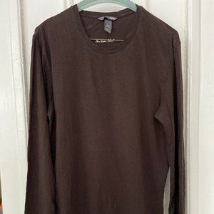 Brown Cotton Longsleeve H&M T-shirt